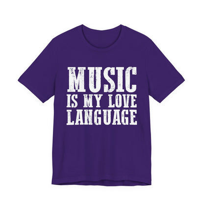 Music is My Love Language- Unisex Jersey Short Sleeve Tee