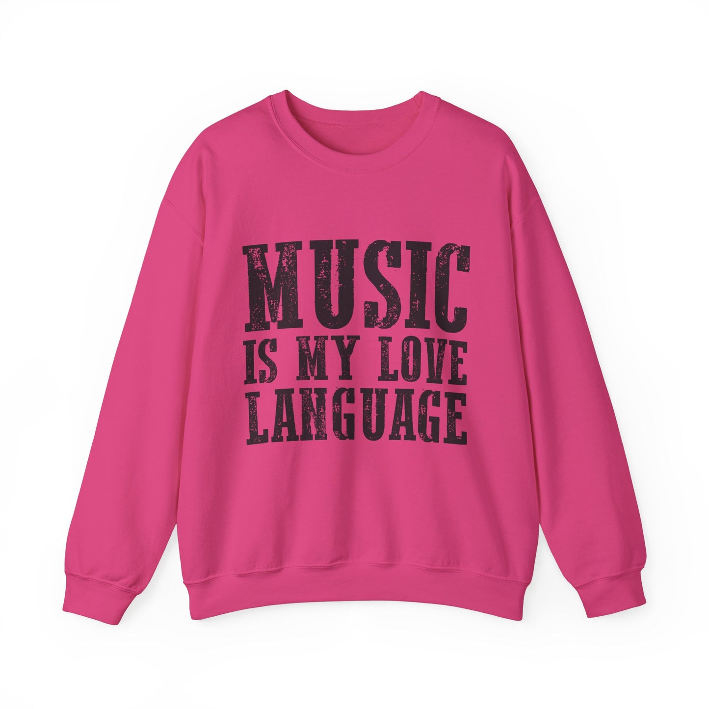 Music is My Love Language- Unisex Heavy Blend™ Crewneck Sweatshirt