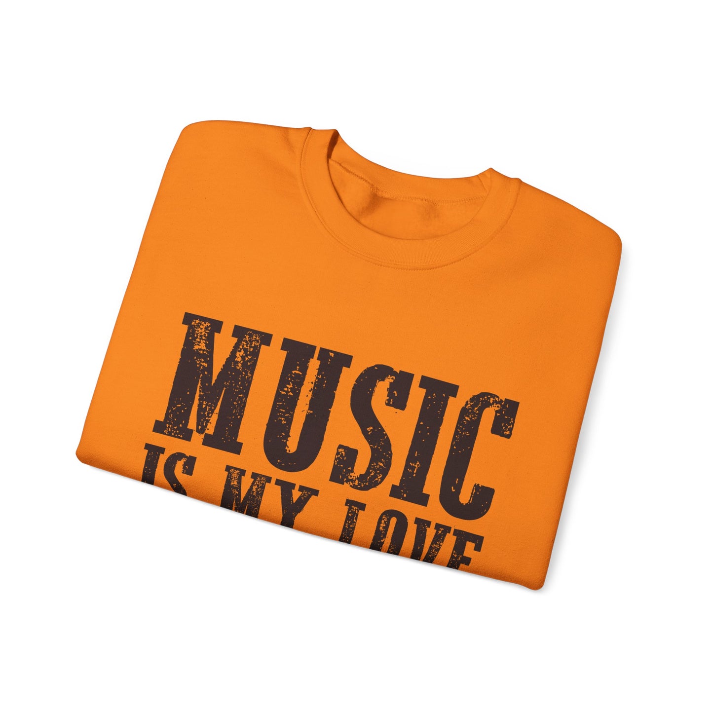 Music is My Love Language- Unisex Heavy Blend™ Crewneck Sweatshirt