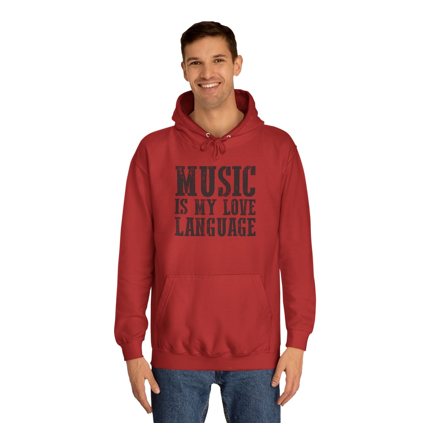 Music is my Love Language- Unisex College Hoodie