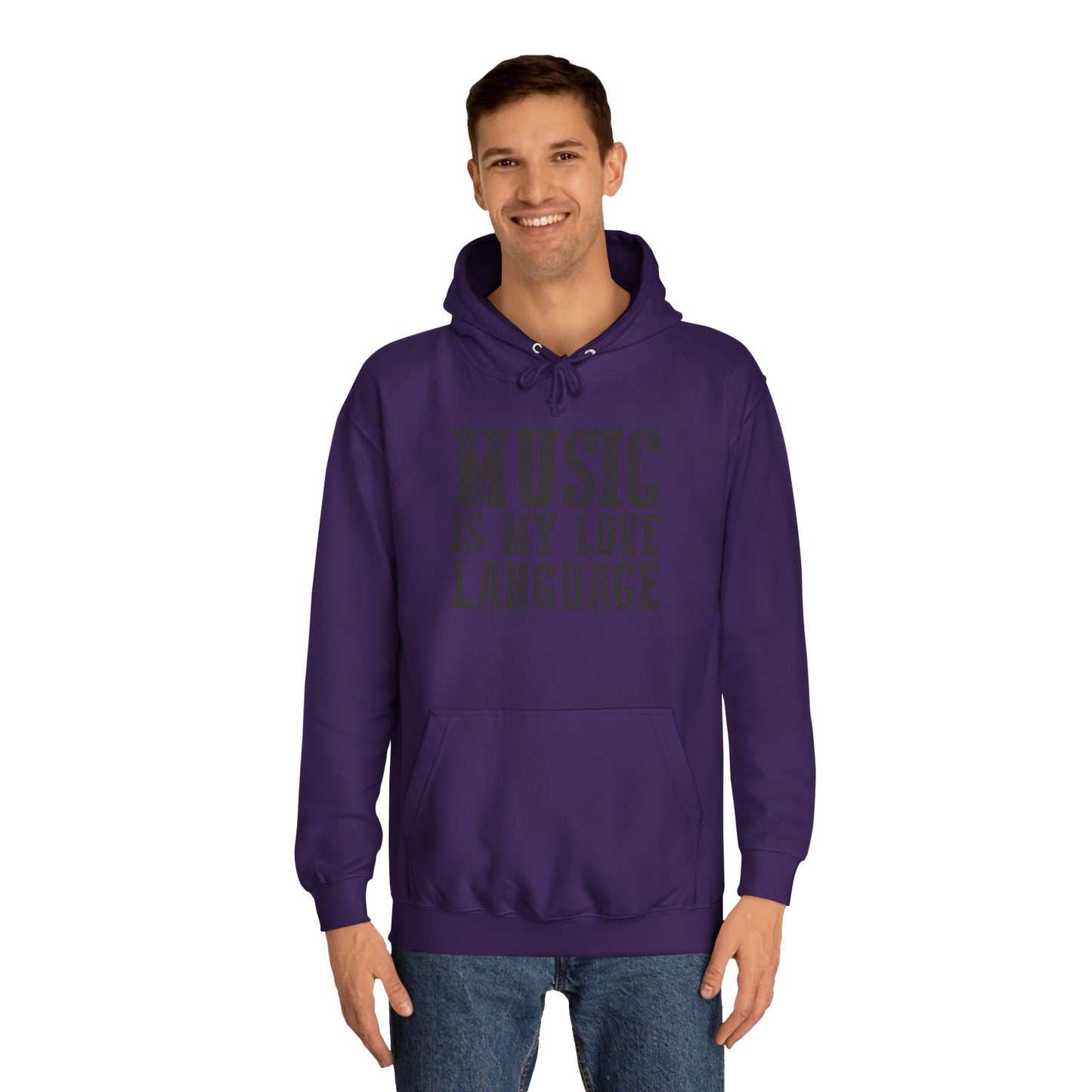 Music is my Love Language- Unisex College Hoodie