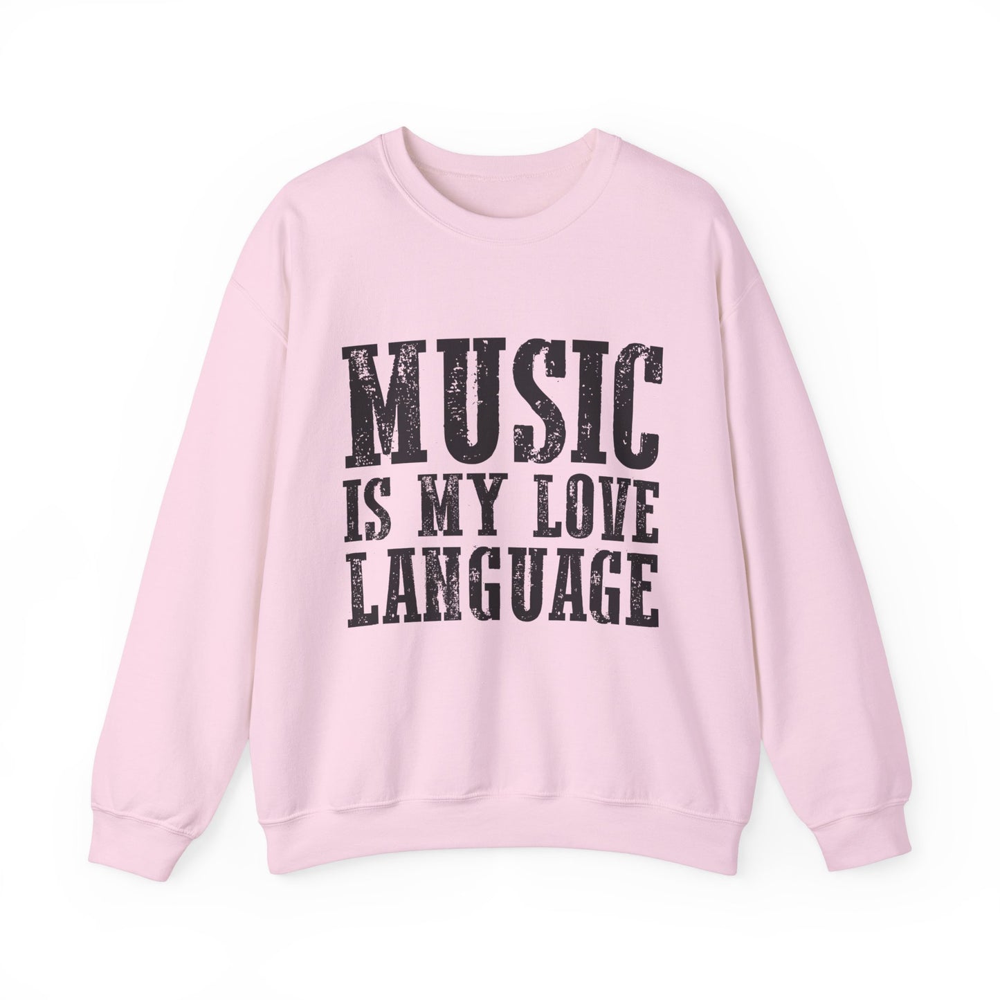 Music is My Love Language- Unisex Heavy Blend™ Crewneck Sweatshirt