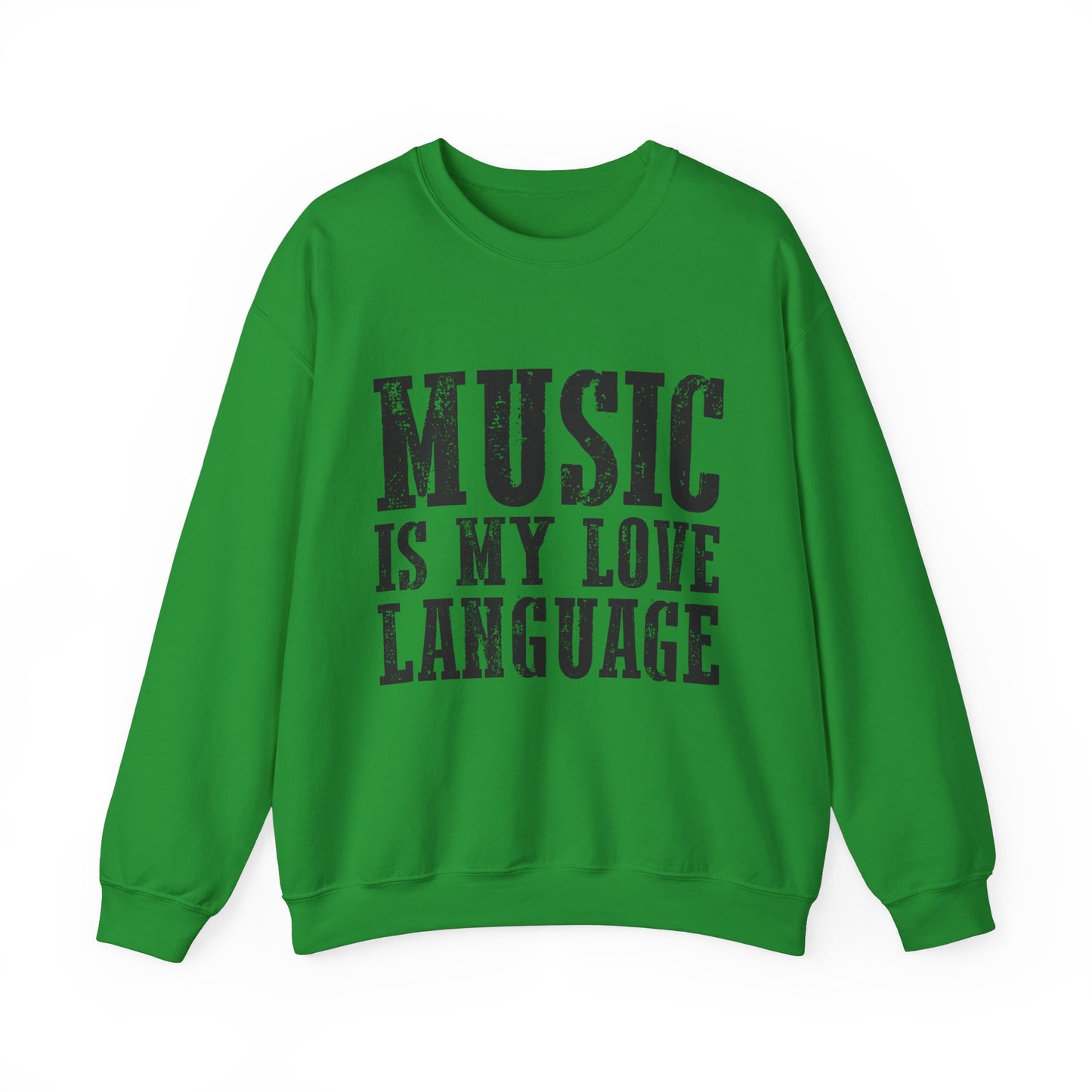 Music is My Love Language- Unisex Heavy Blend™ Crewneck Sweatshirt