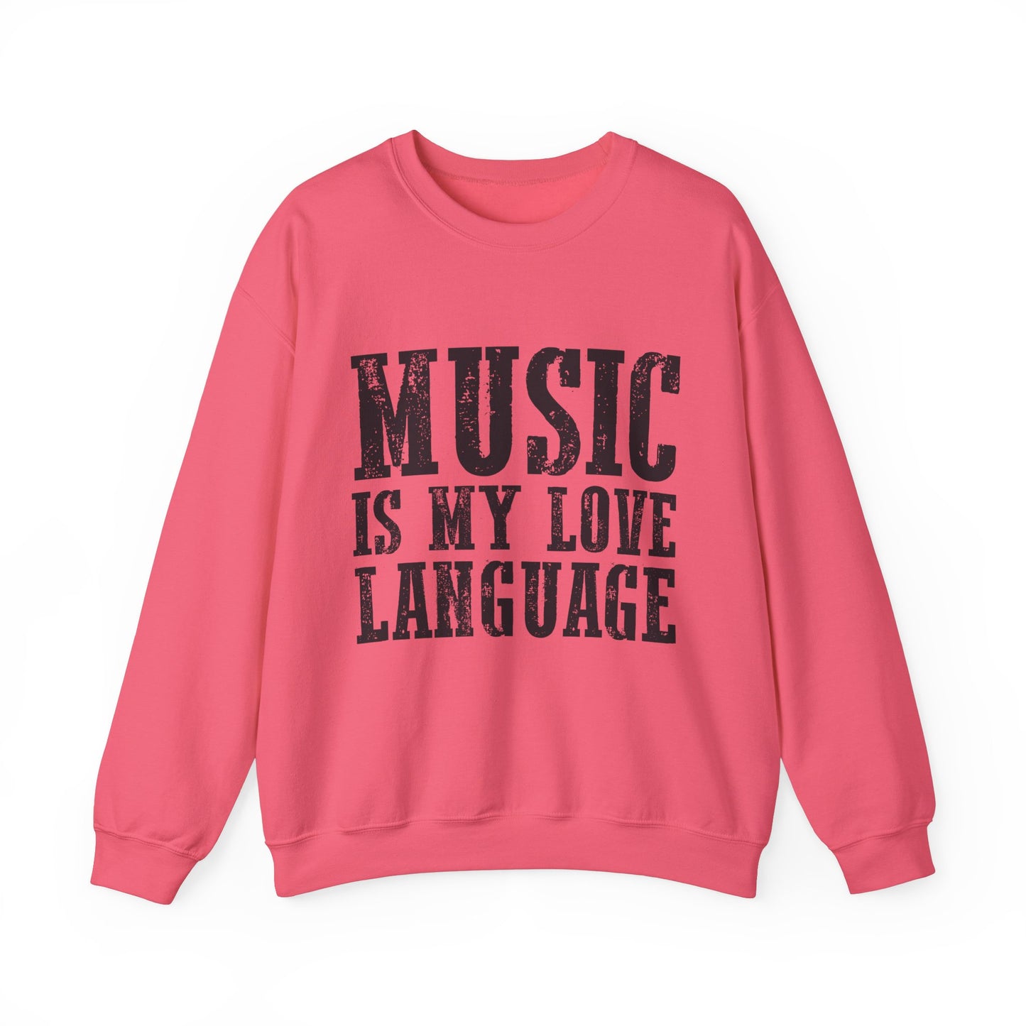 Music is My Love Language- Unisex Heavy Blend™ Crewneck Sweatshirt