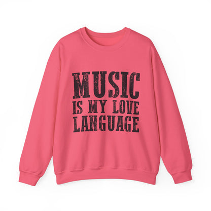 Music is My Love Language- Unisex Heavy Blend™ Crewneck Sweatshirt