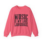 Music is My Love Language- Unisex Heavy Blend™ Crewneck Sweatshirt