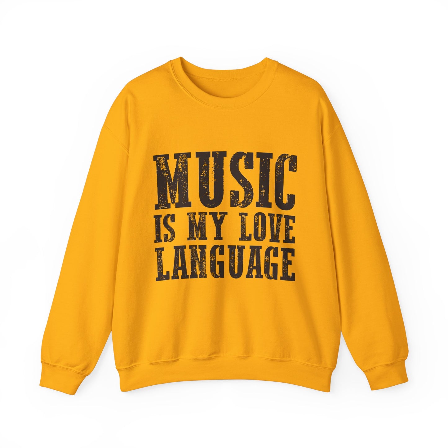 Music is My Love Language- Unisex Heavy Blend™ Crewneck Sweatshirt