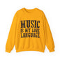 Music is My Love Language- Unisex Heavy Blend™ Crewneck Sweatshirt