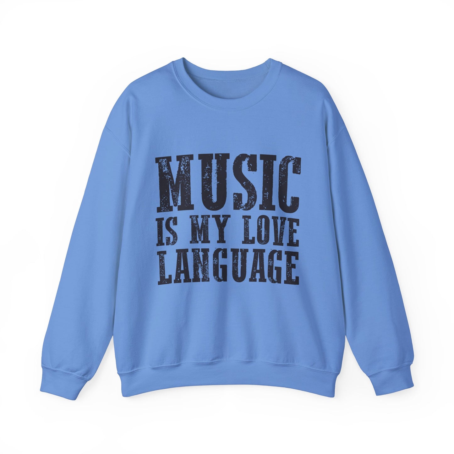 Music is My Love Language- Unisex Heavy Blend™ Crewneck Sweatshirt
