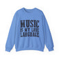 Music is My Love Language- Unisex Heavy Blend™ Crewneck Sweatshirt