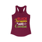 Black Therapists are Essential- Women's Ideal Racerback Tank