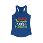 Black Therapists are Essential- Women's Ideal Racerback Tank