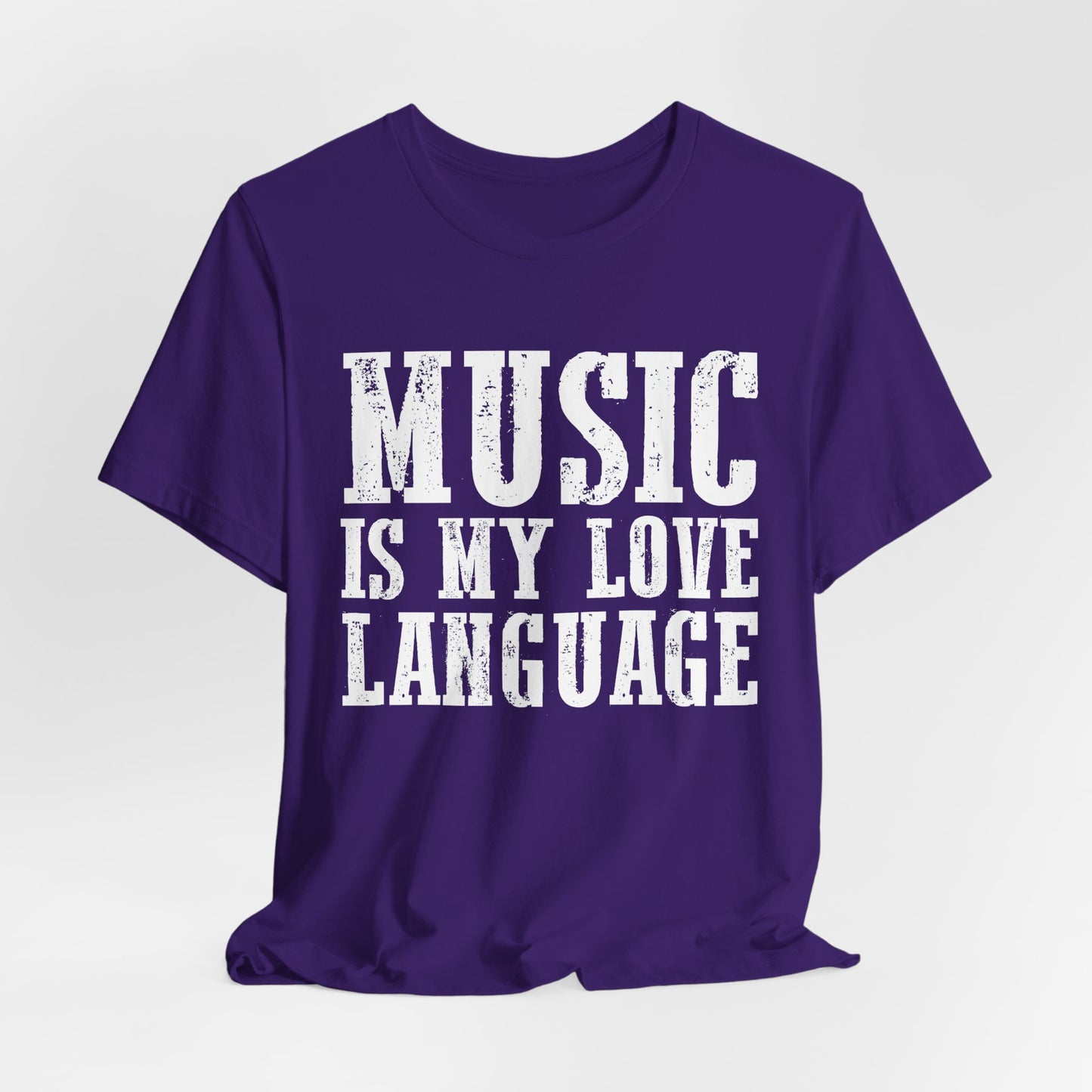 Music is My Love Language- Unisex Jersey Short Sleeve Tee