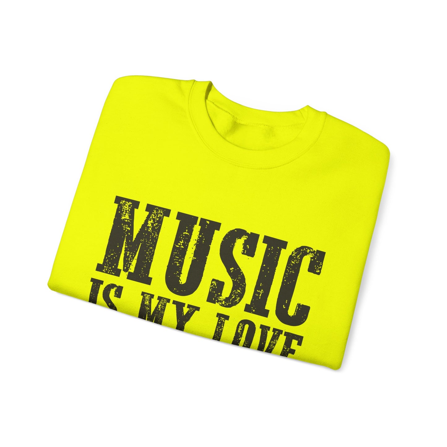 Music is My Love Language- Unisex Heavy Blend™ Crewneck Sweatshirt