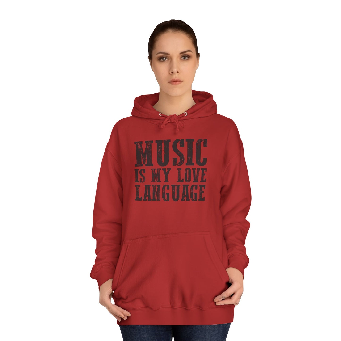 Music is my Love Language- Unisex College Hoodie