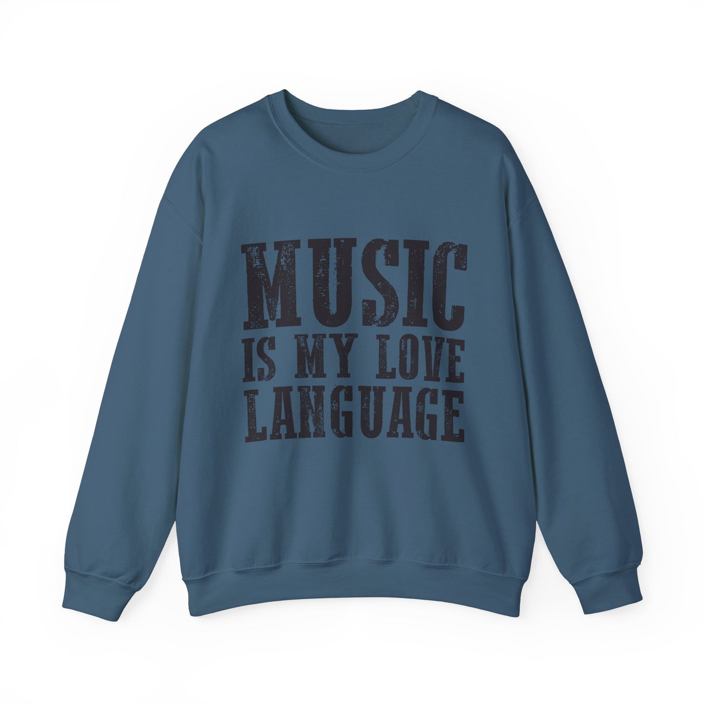 Music is My Love Language- Unisex Heavy Blend™ Crewneck Sweatshirt