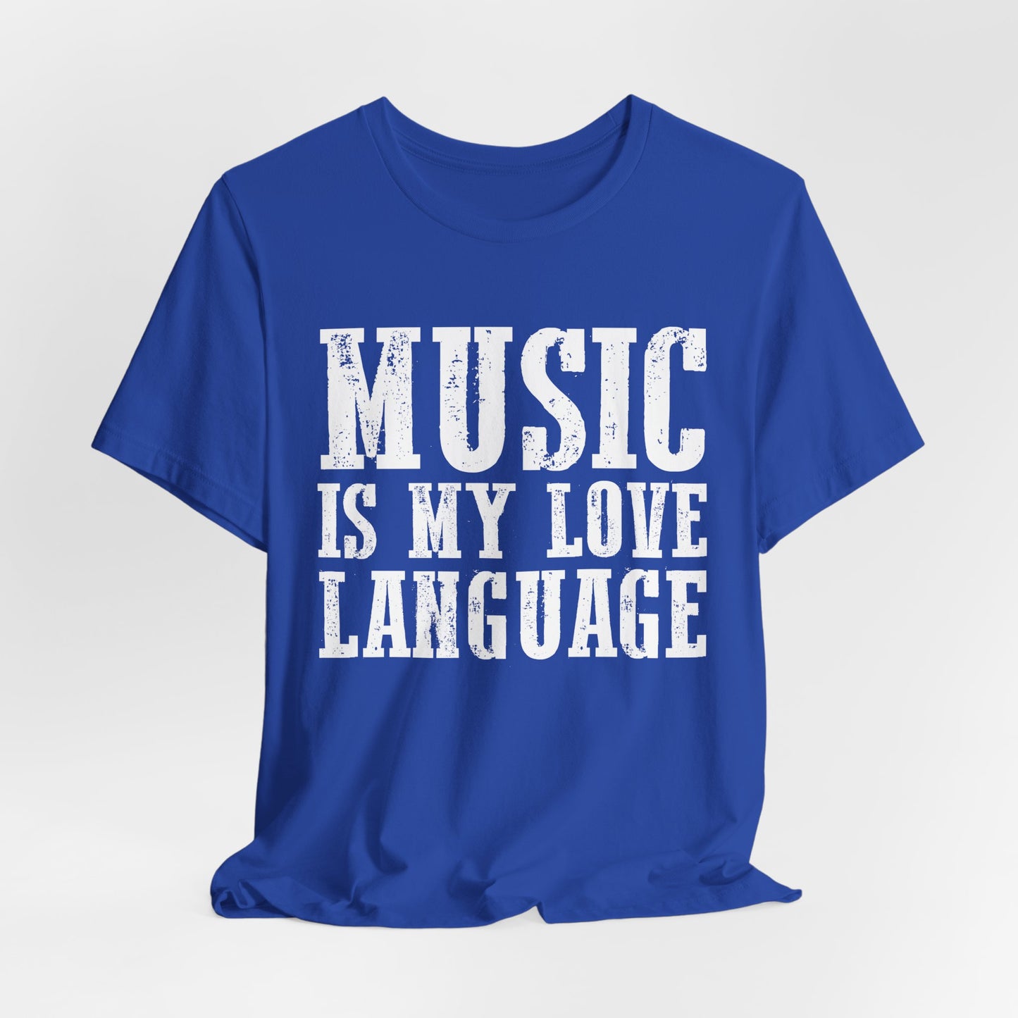 Music is My Love Language- Unisex Jersey Short Sleeve Tee
