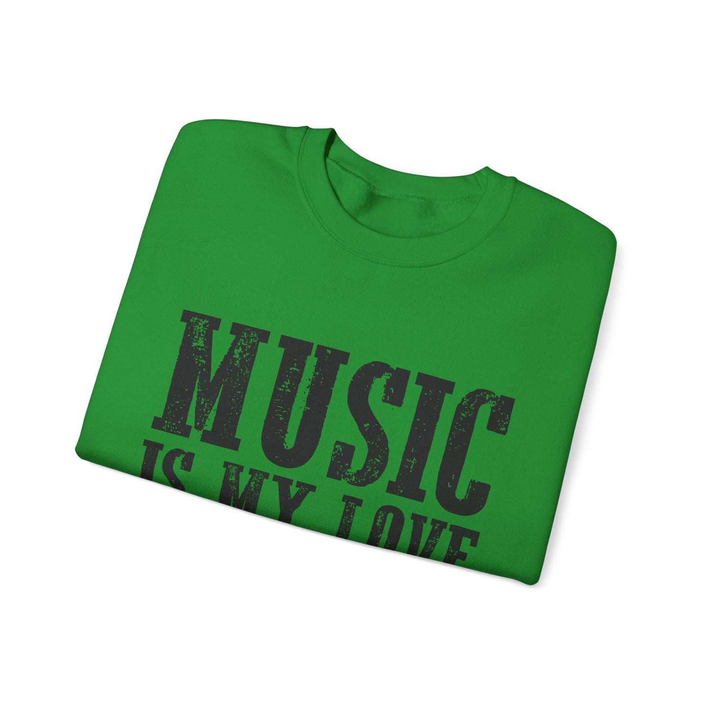 Music is My Love Language- Unisex Heavy Blend™ Crewneck Sweatshirt