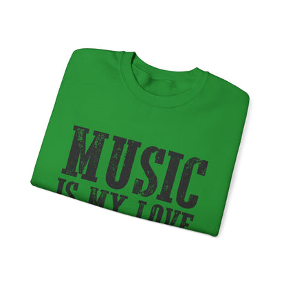 Music is My Love Language- Unisex Heavy Blend™ Crewneck Sweatshirt