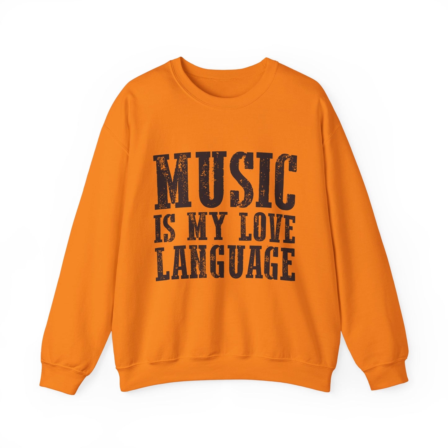 Music is My Love Language- Unisex Heavy Blend™ Crewneck Sweatshirt