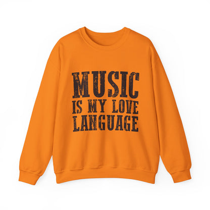 Music is My Love Language- Unisex Heavy Blend™ Crewneck Sweatshirt