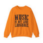 Music is My Love Language- Unisex Heavy Blend™ Crewneck Sweatshirt