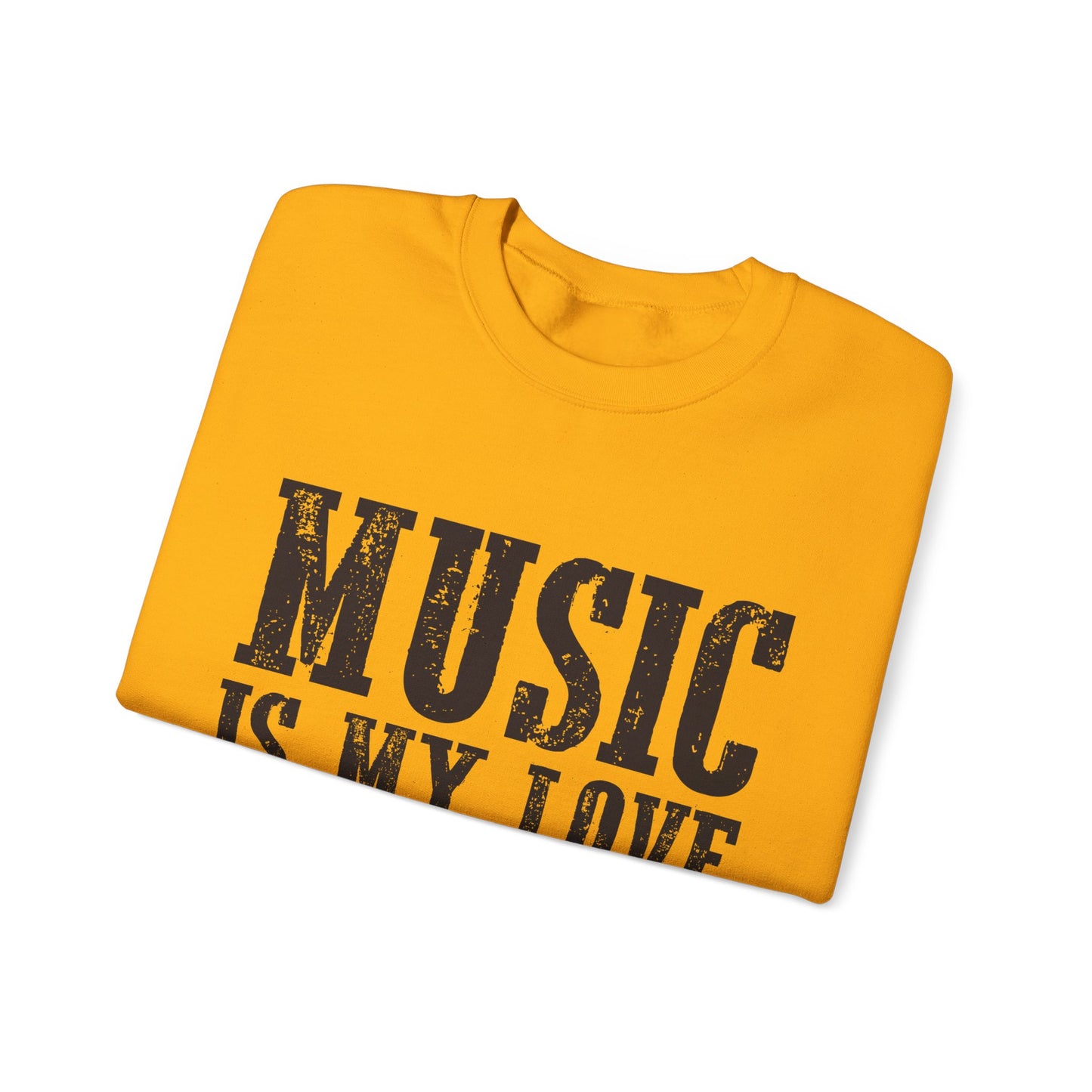 Music is My Love Language- Unisex Heavy Blend™ Crewneck Sweatshirt
