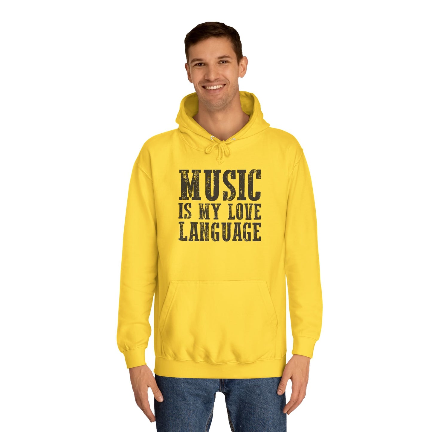 Music is my Love Language- Unisex College Hoodie