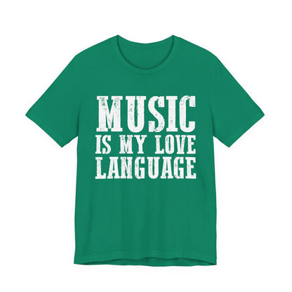 Music is My Love Language- Unisex Jersey Short Sleeve Tee