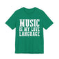 Music is My Love Language- Unisex Jersey Short Sleeve Tee
