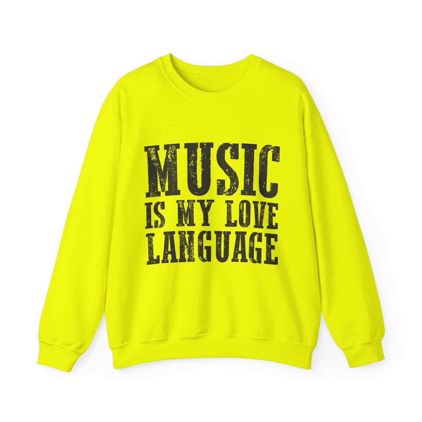 Music is My Love Language- Unisex Heavy Blend™ Crewneck Sweatshirt