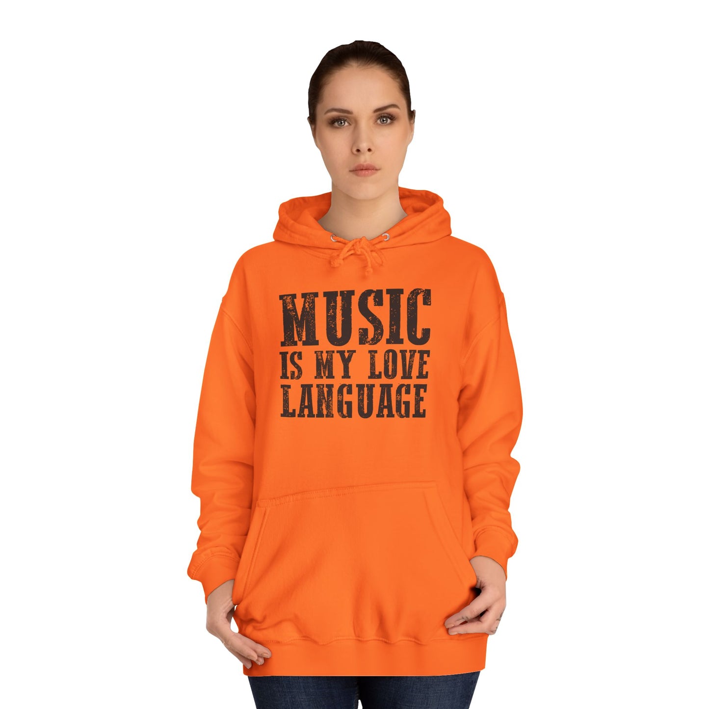 Music is my Love Language- Unisex College Hoodie