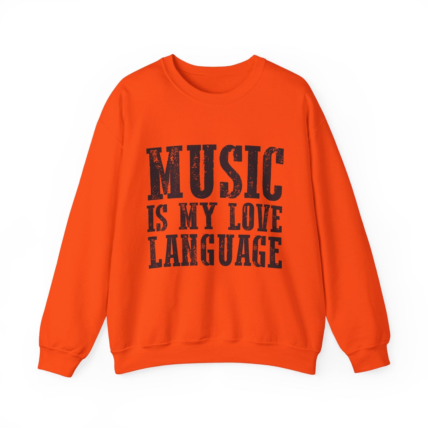 Music is My Love Language- Unisex Heavy Blend™ Crewneck Sweatshirt