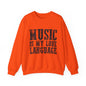 Music is My Love Language- Unisex Heavy Blend™ Crewneck Sweatshirt