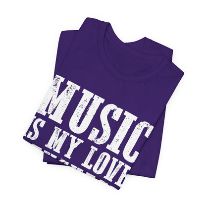 Music is My Love Language- Unisex Jersey Short Sleeve Tee