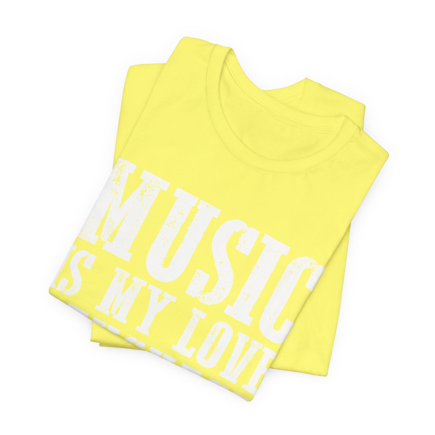 Music is My Love Language- Unisex Jersey Short Sleeve Tee