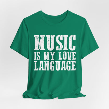 Music is My Love Language- Unisex Jersey Short Sleeve Tee