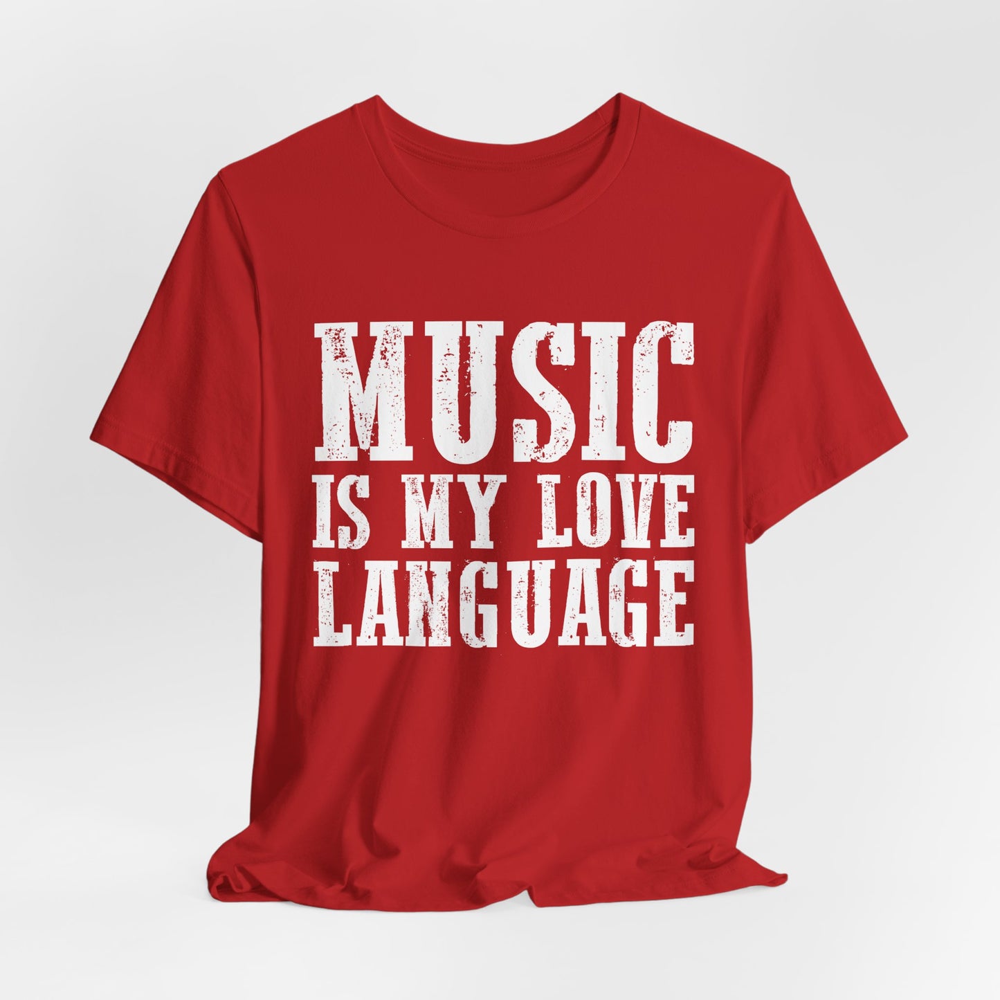 Music is My Love Language- Unisex Jersey Short Sleeve Tee