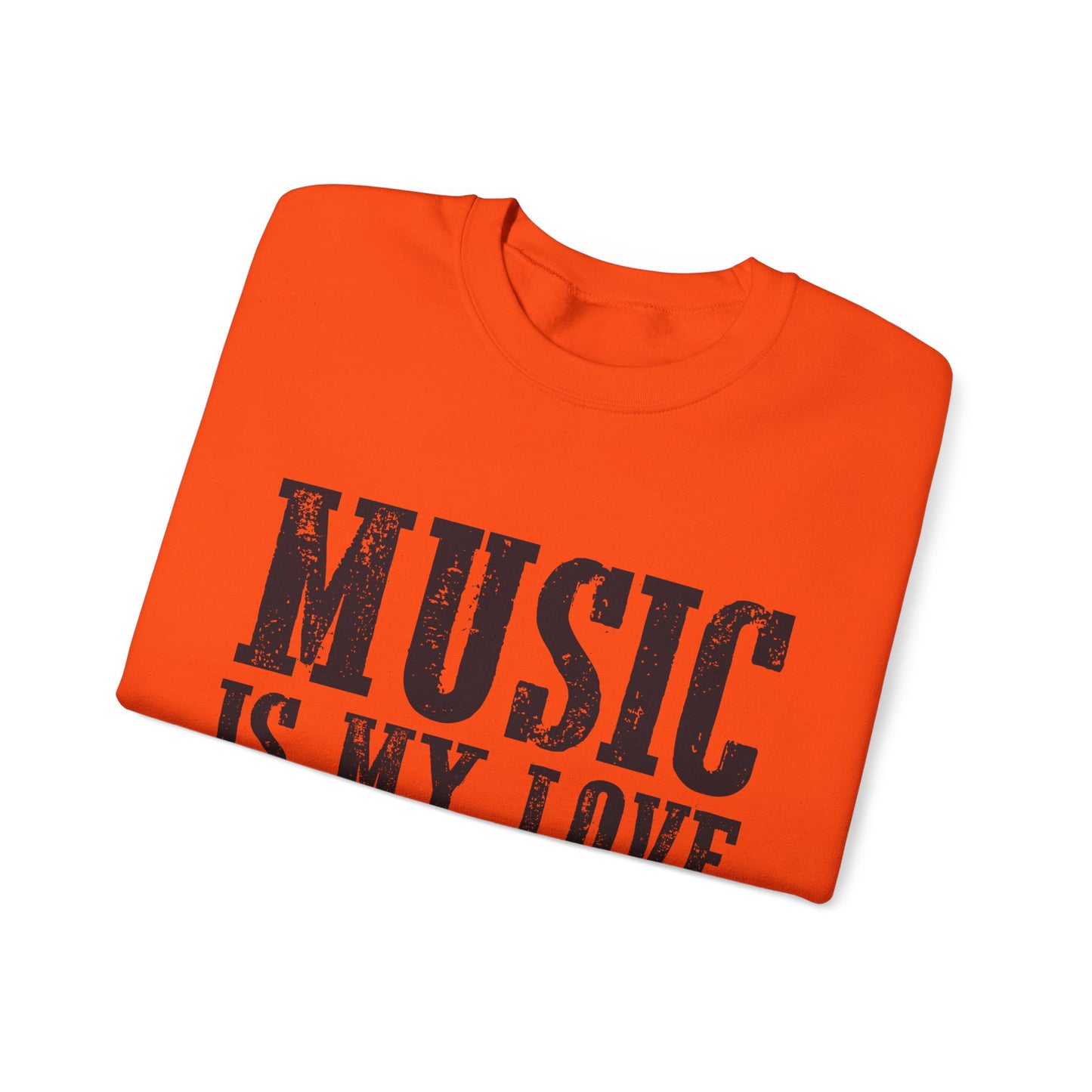 Music is My Love Language- Unisex Heavy Blend™ Crewneck Sweatshirt