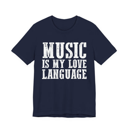 Music is My Love Language- Unisex Jersey Short Sleeve Tee