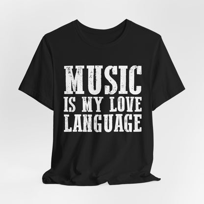 Music is My Love Language- Unisex Jersey Short Sleeve Tee