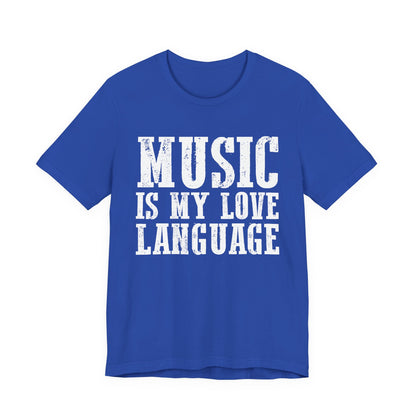 Music is My Love Language- Unisex Jersey Short Sleeve Tee
